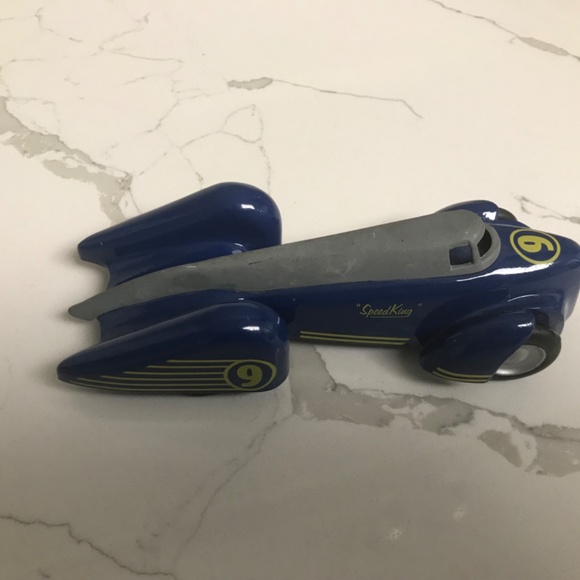 Xonex Speed King #9 Land Racer Die Cast Metal Blue Race Car 1998 - Picture 2 of 9